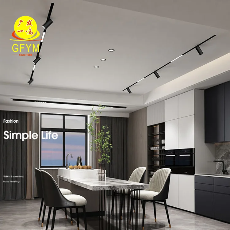 Good quality GUANGFA Magnetic Track Lighting  System short direct conductive module for Lighting Track Accessories