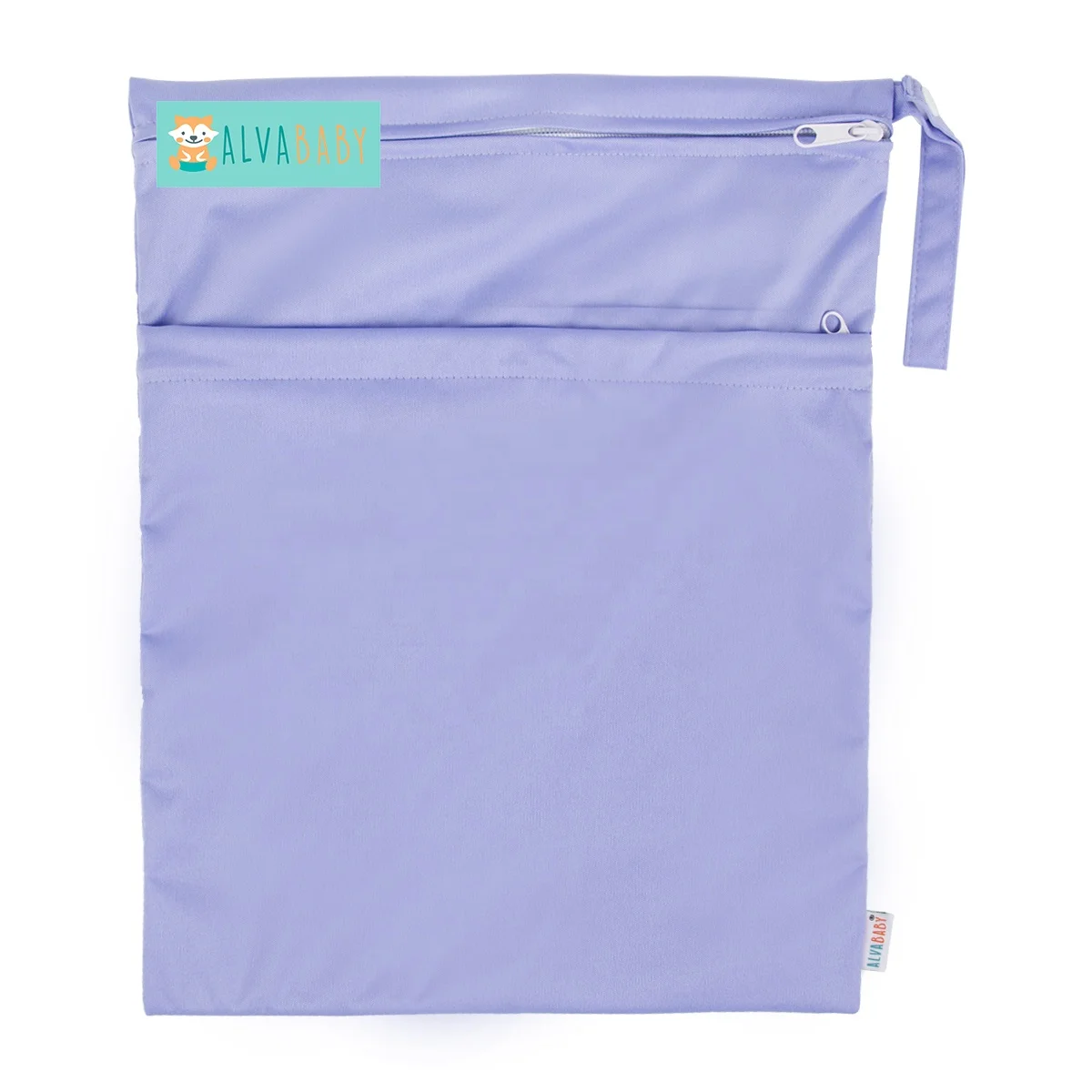 Водонепроницаемые сумки для детских подгузников ALVABABY с 2 карманами, многоразовые Влажные Сумки для подгузников