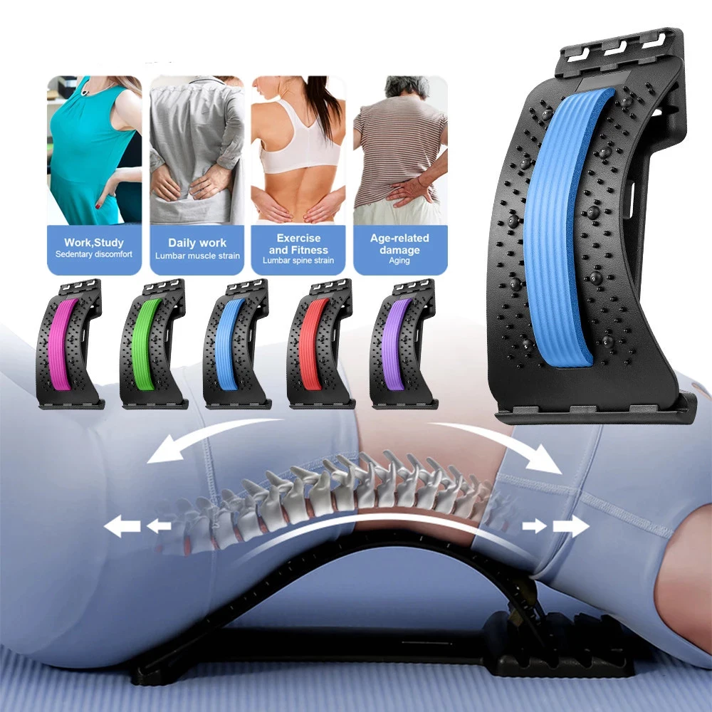 Massage Pain Relief Device Multi Level Magnetic Acupressure Points Lumbar Back Cracker