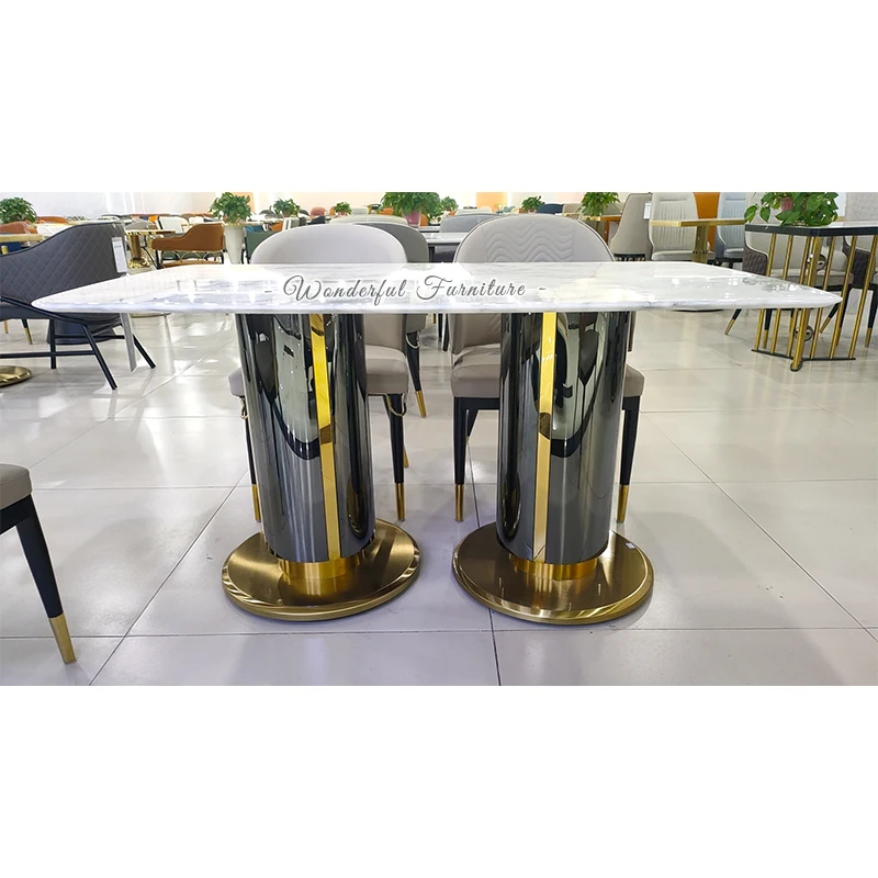 New Popular Contemporary Dining Table Modern Restaurant Kitchen Dining Tables With Chair