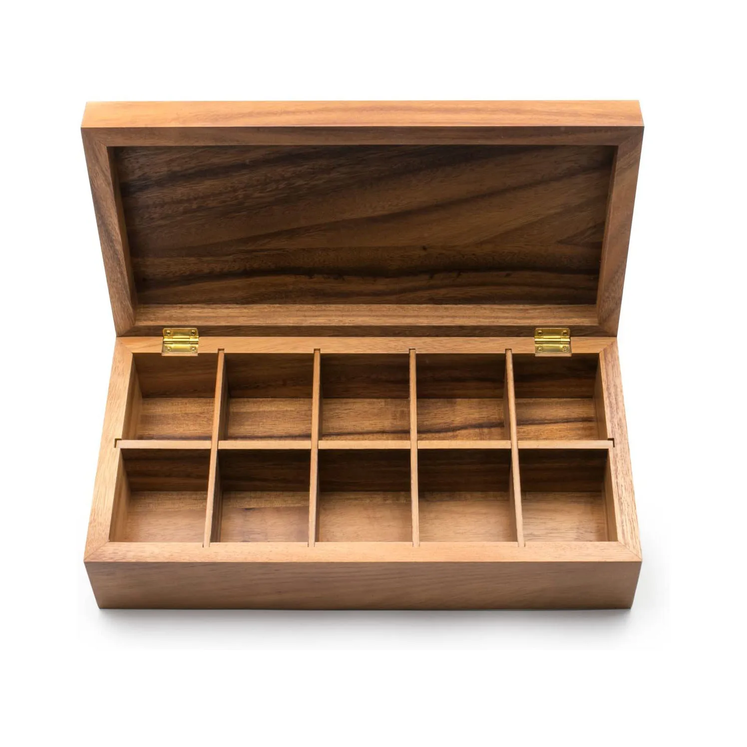 The Bamboo and wood material Leaf Luxury Wooden Tea Storage Chest Box