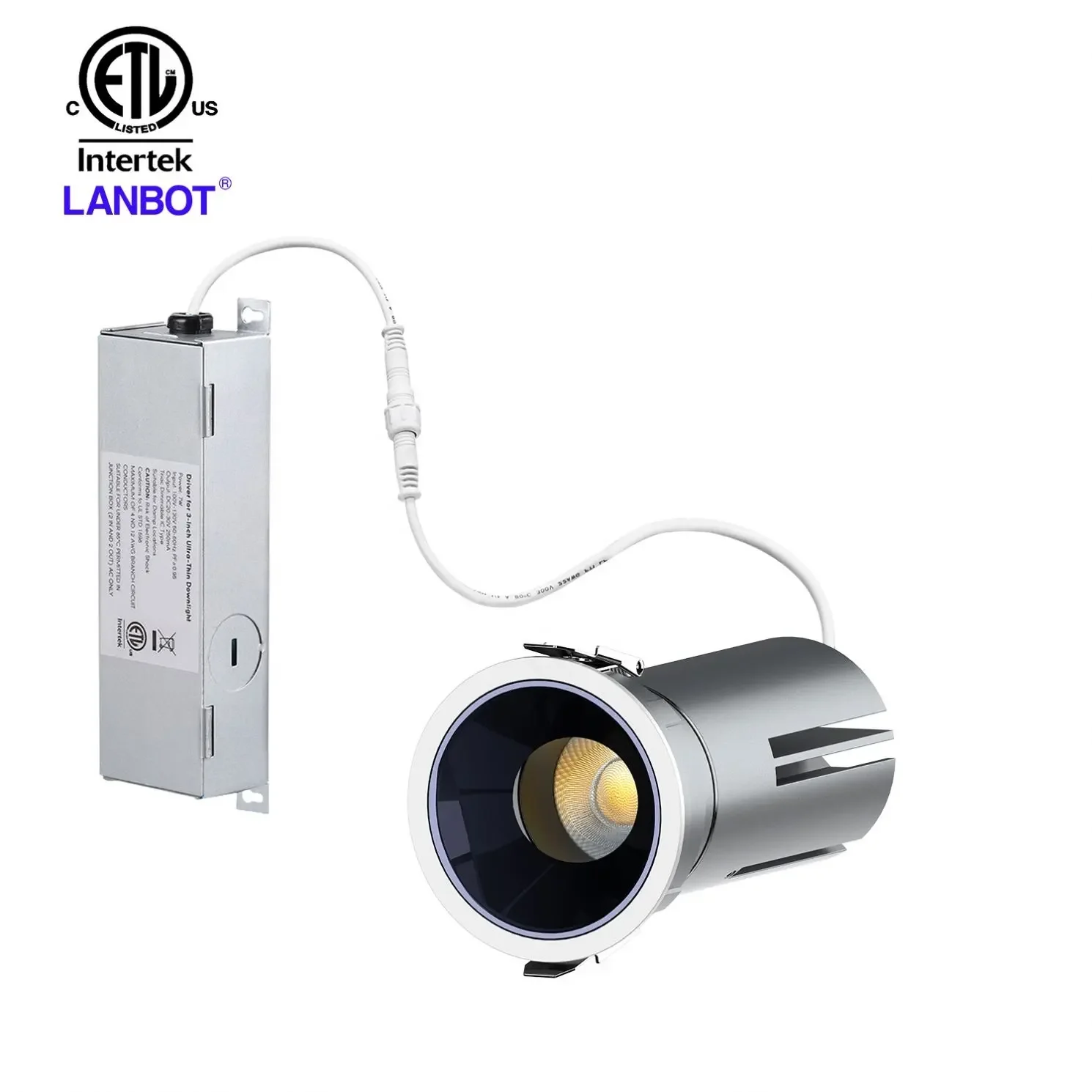 Round 15W 25W 35W ETL CE RoHs Recessed LED Lighting Dimmable Indoor LED Wall Lamp Light