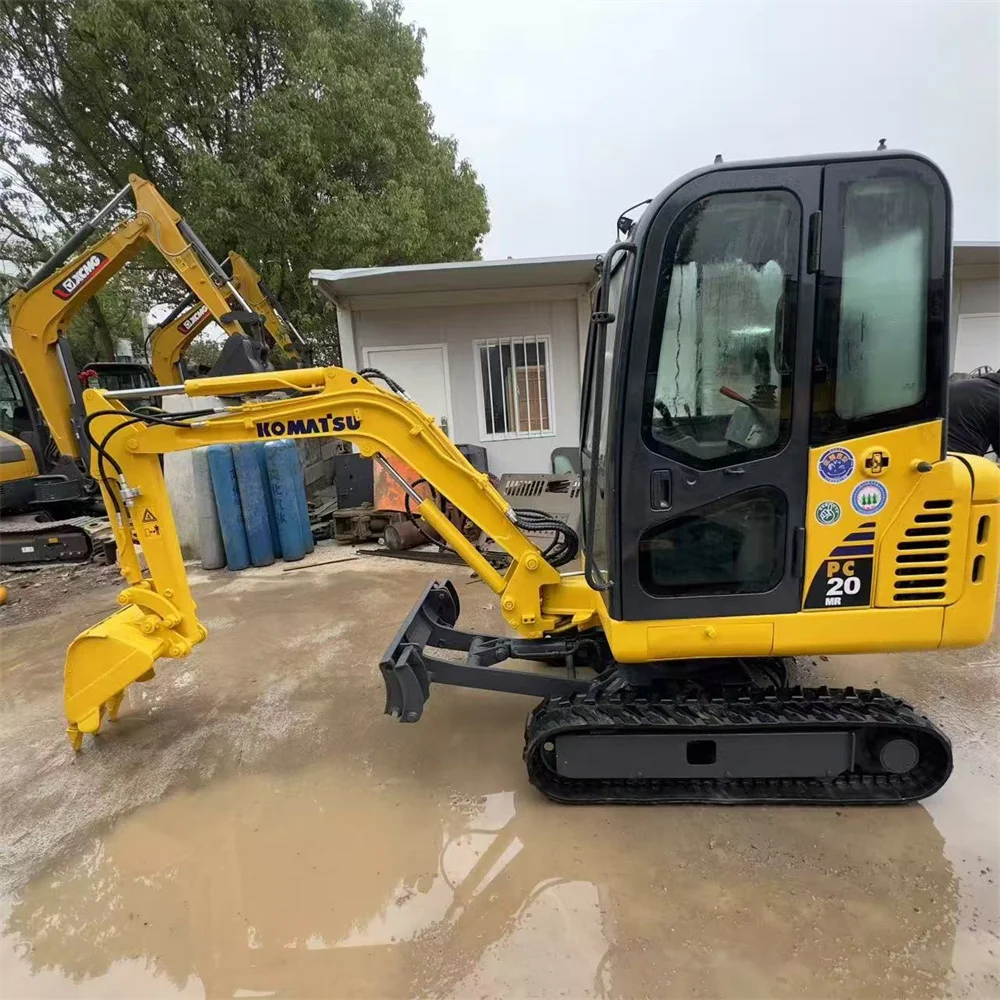 Komatsu Used PC20MR-3 2Ton Excavator Mini Digger for Small Projects 5Ton Operating Weight with Core Engine Cheap Sale