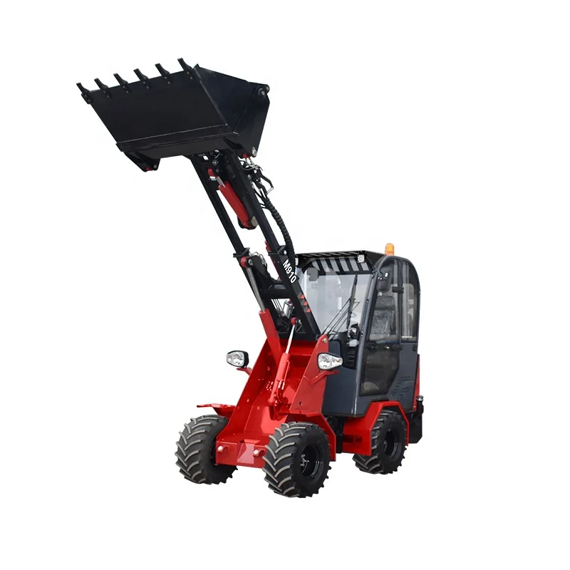 Articulated machine hydraulic 1ton loading payloader wheel loader with quick hitch