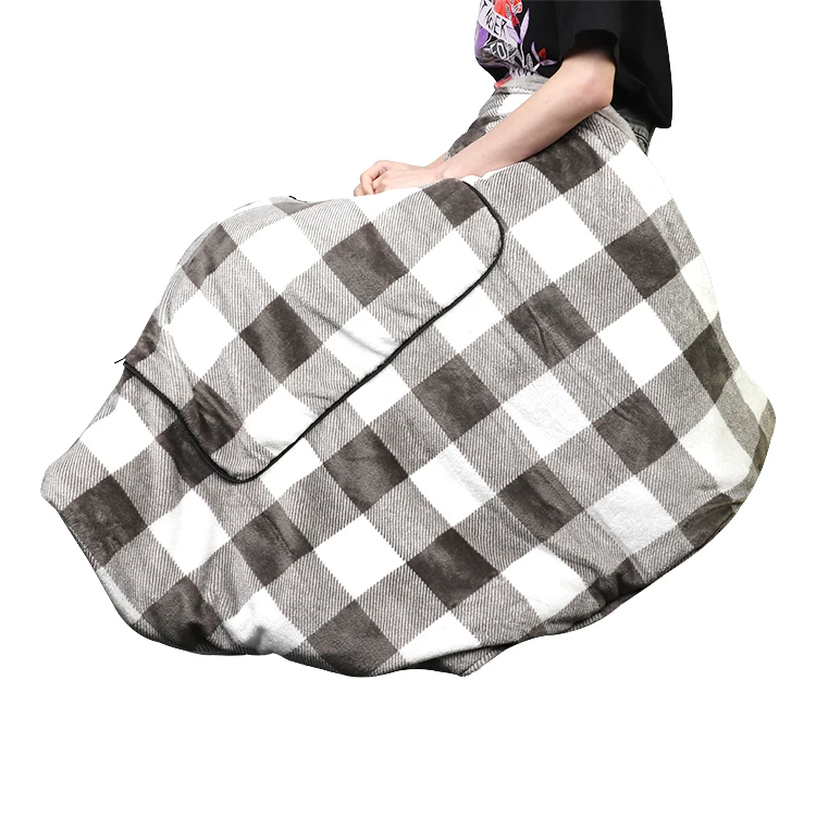 Factory Wholesale USB Heating Battery Powered Warm Heated Blanket With 3 Heat Settings