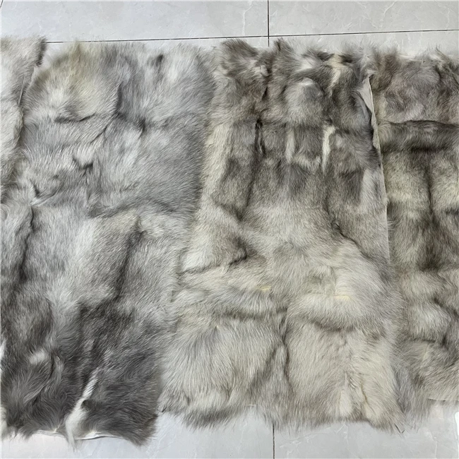  natural animal fox fur soft white fox blue