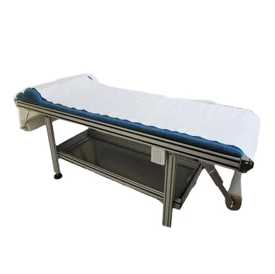 blue disposable massage bed sheet 45 gsm pp pe non woven fabric