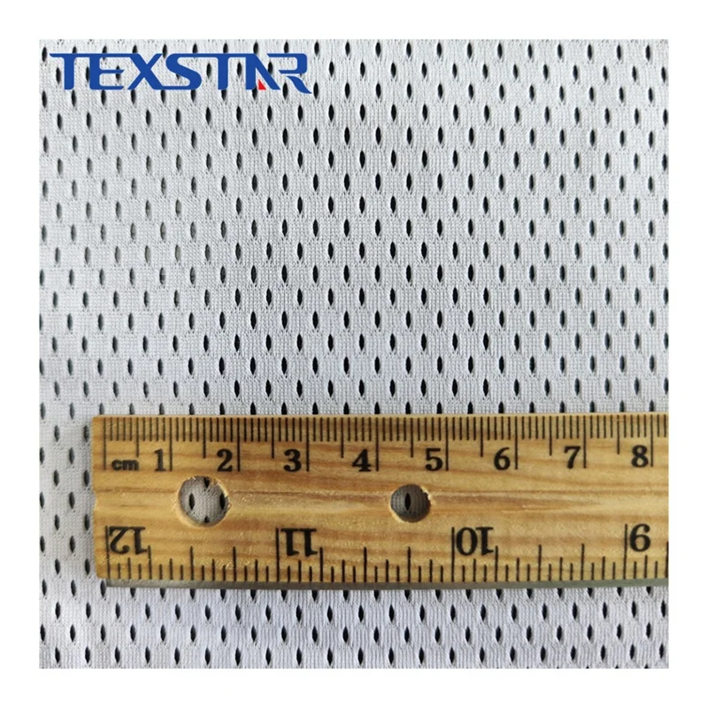 75D polyester breathable mesh fabric for basketball wear worker uniform