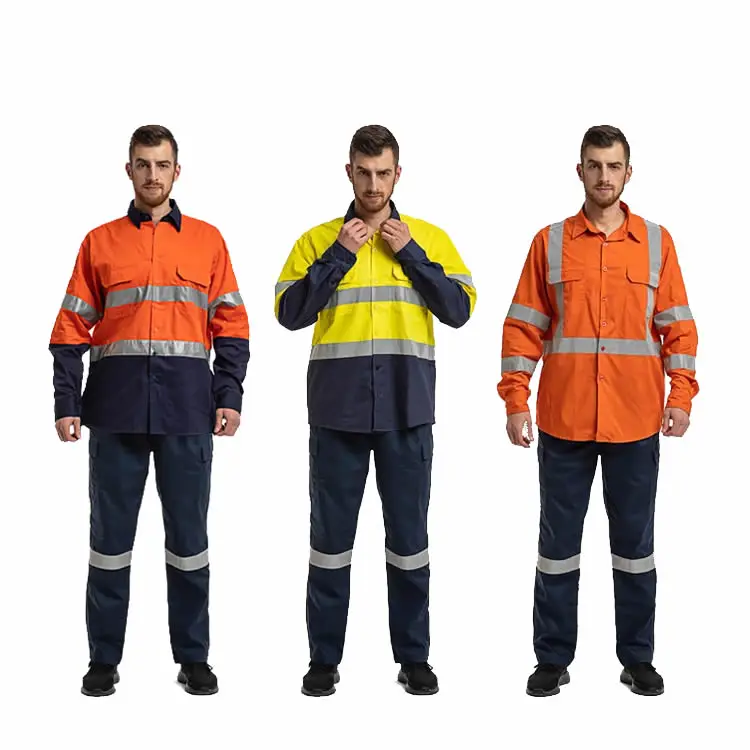 Заводская поставка, хлопковая дрель для добычи угля, австралийская рабочая одежда для обеспечения безопасности