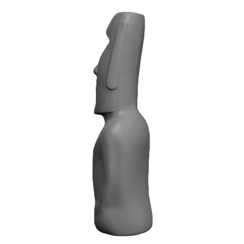  Скульптурная статуя Moai пасхальный остров Полинезия внешнее художественное основание сетчатая скульптура