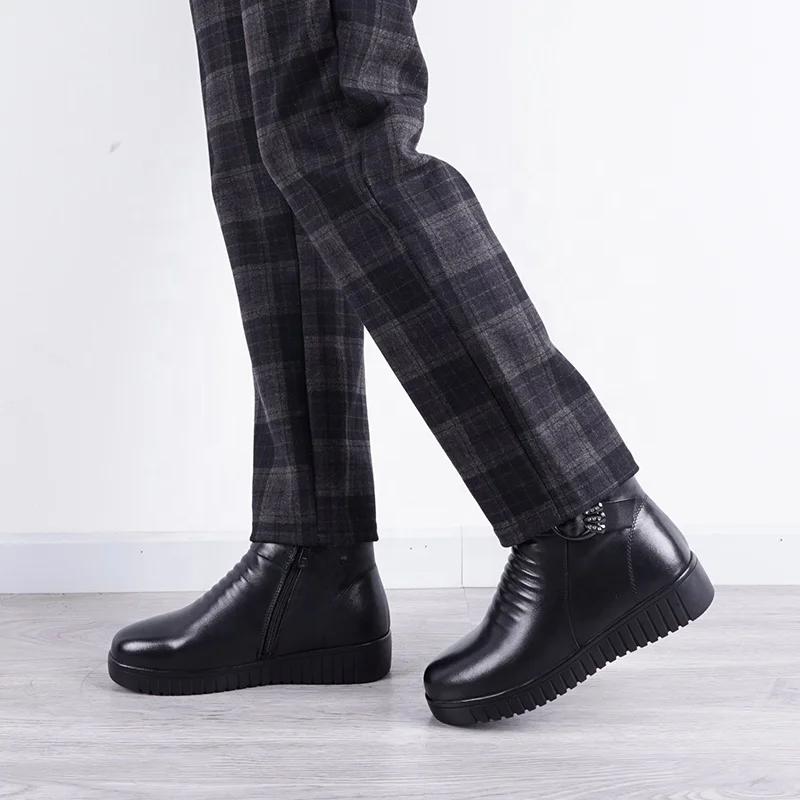 Новое поступление, женская обувь из натуральной кожи, перезаряжаемая обувь с электроподогревом