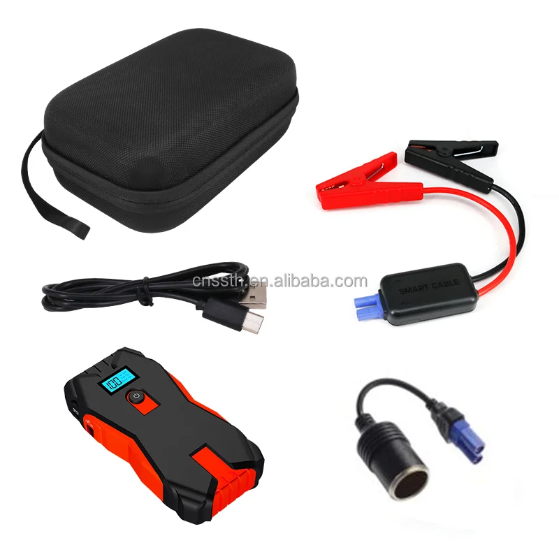 DC 12V 12000mAh Car Jamper Battery Charger Jump Starter Portable 1000A Car Power Bank Booster Jump Starter Portable