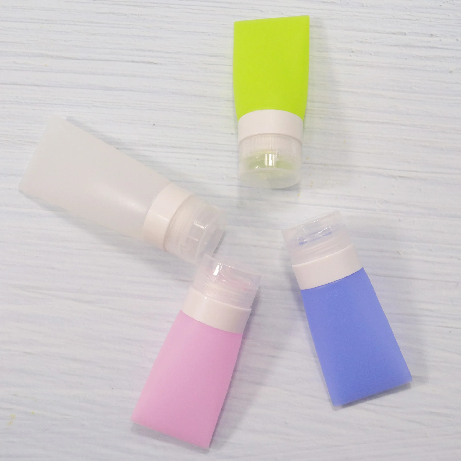Suede Scrub Travel Sub Package Lotion Bottle Cosmetics Facial Cleanser Hand Cream Shampoo Tube Flip Sub package