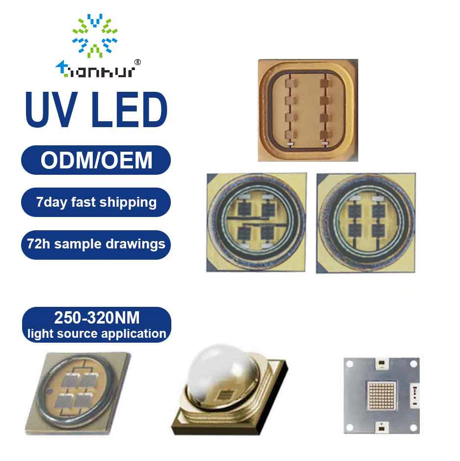 Tianhui  High Power  205nm 320nm for Skin Printing curing Inkjet printing Glue curing UV LED