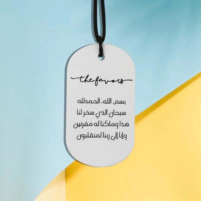 Factory Customized Printing Hanging Scented Ceramic Decoration Aromatherapy Essential Oil Diffuser Car Perfume Pendant Freshener