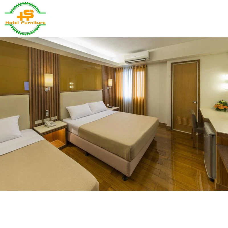 HS-N186 Modern design European style wooden international project single bed frame hotel room furniture set