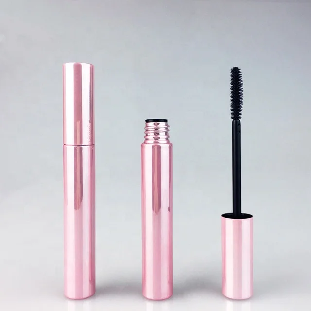 Тонкая Длинная розовая тушь для ресниц с кисточкой-аппликатором, оптовая продажа, индивидуальная упаковка туши для макияжа