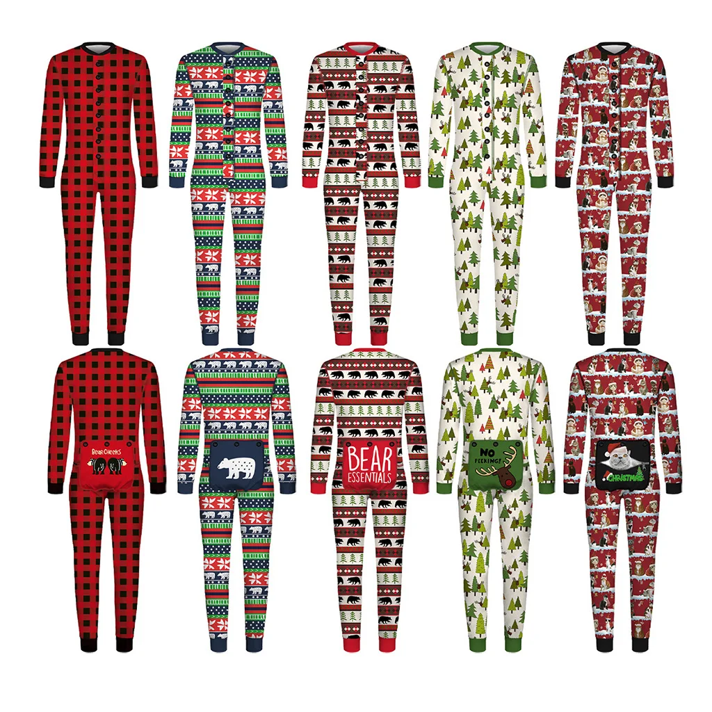 Мода 2021 года, зимняя пижама с длинным рукавом для взрослых, домашняя Рождественская Пижама-комбинезон для пар, одежда для сна, одежда для сна, подходящая Ночная Пижама, одежда