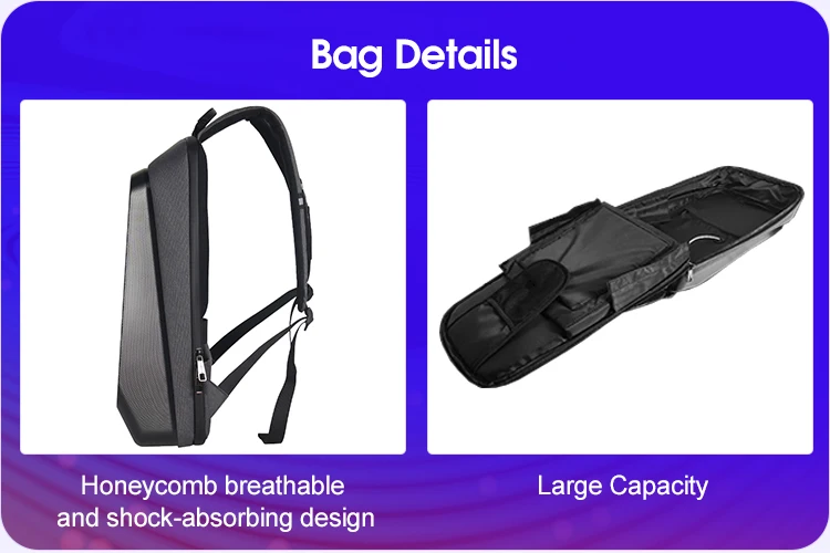 led advertising book bag