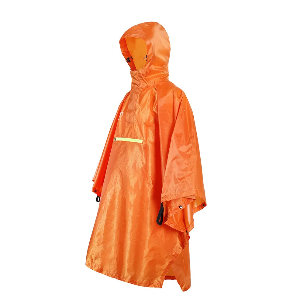 Polyester taffeta rubber raincoat outdoor cycling hiking sport poncho tactical rain coat