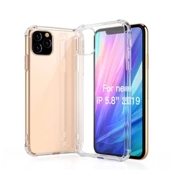 SOSLPAI High quality shockproof phone case soft tpu design for iphone 11 clear transparent cell phone case