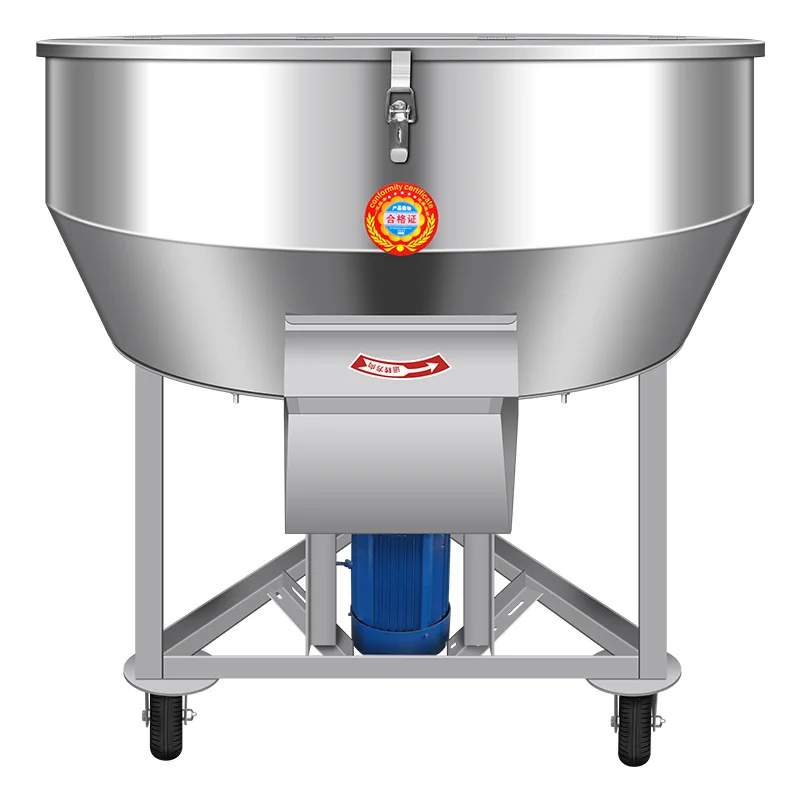 Dry And Wet Corn Grain Crushing And Mixing Machine Vertical Flat Spiral Automatic Feeding Mixer