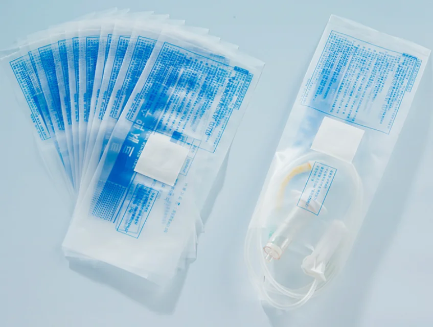Medium Seal PE Dialysis Packaging Bags Transparent Medical Plastic Film for Surgical Tools Dialysis Paper Bags