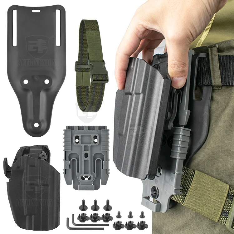 Outdoor Adjustable leg tool holster Molle Tactical Thigh upper Drop Leg Holster with QLS 19 22 thigh strap Universal belt loop