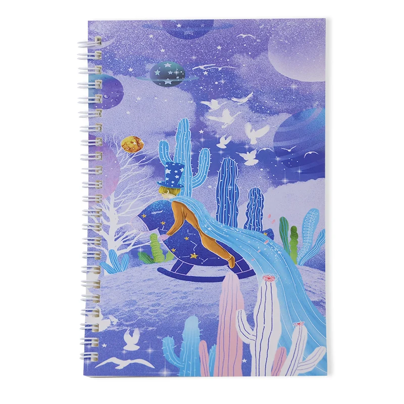 2021 cute 3d cartoon design hard cover diary notebook for student