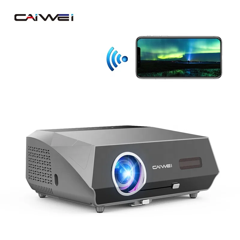 Hot Caiwei A12 15000 Lumens Projector hd 4K 1080P home theater portable Projector Projector