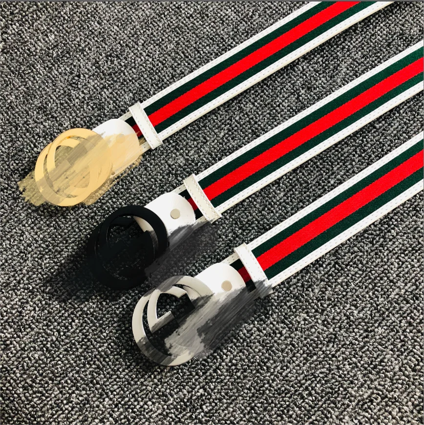 Custom Metal Buckle Gg Genuine Leather Belt For Men Big Designer Brand  Classic Design Black Belt