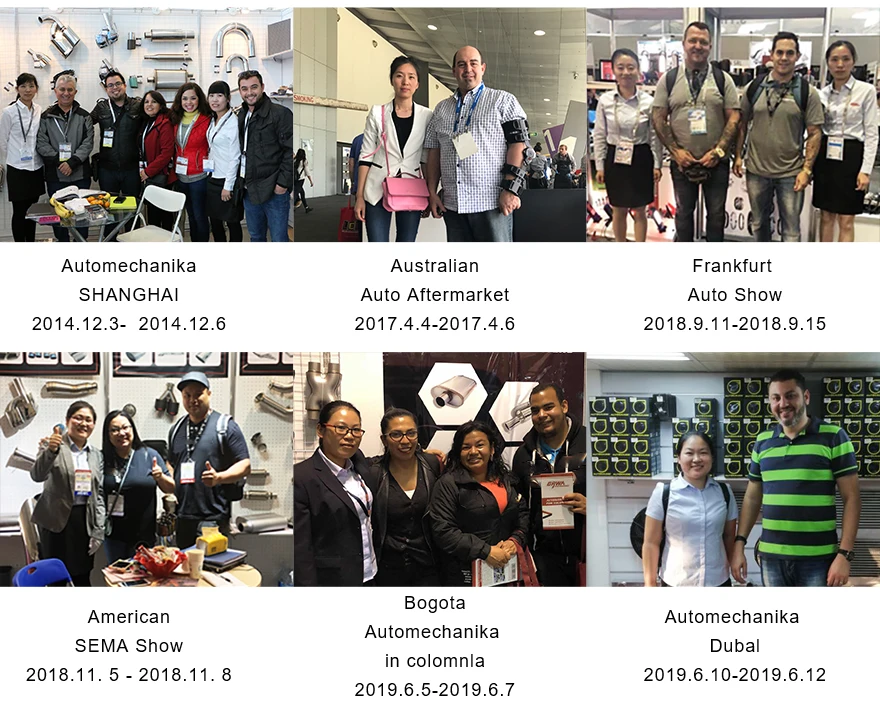 Stainless Steel Round Exhaust Silencer Muffler/ Resonator Mirror Polished Inlet