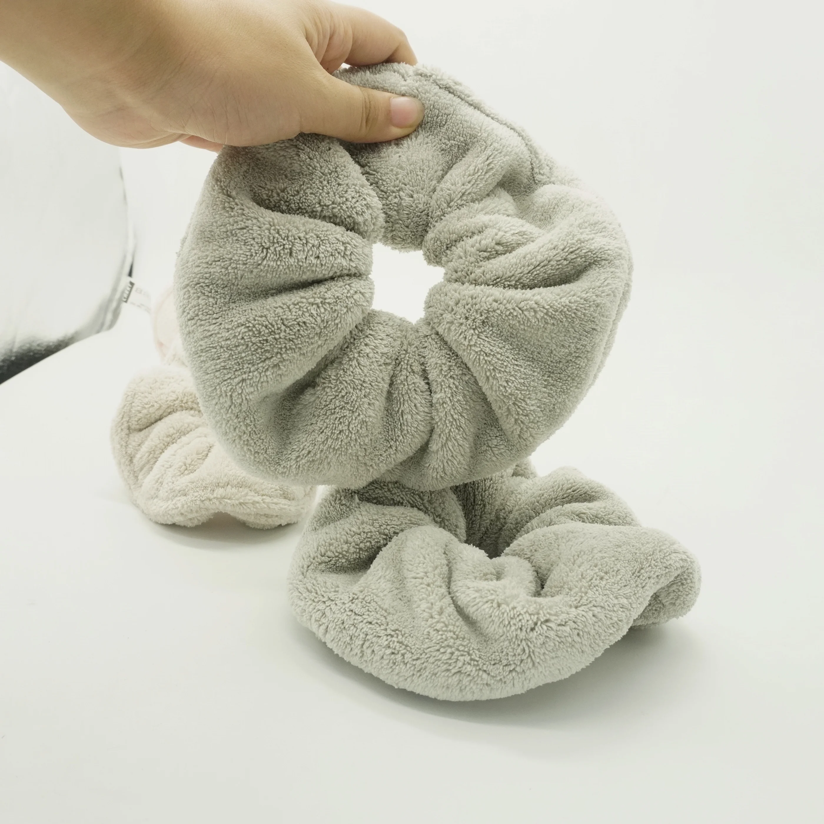 New fashion large towel scrunchies microfiber soft velvet hairband ponytail holders drying toweling scrunchies for hair women