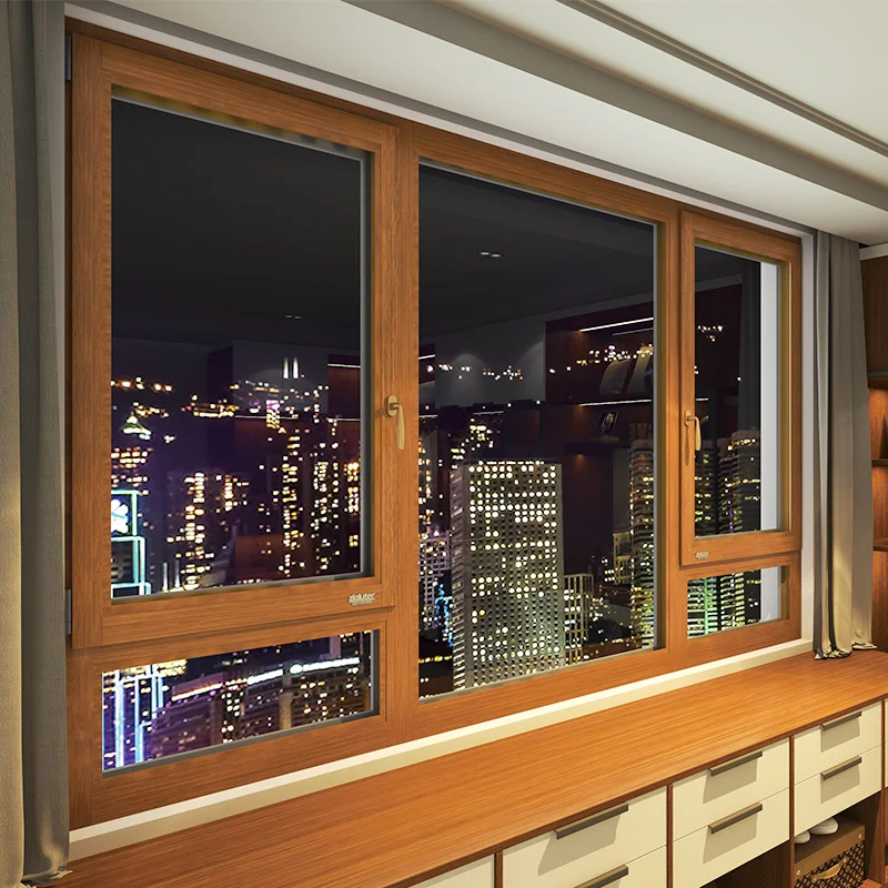 High quality European standard High Quality PVC windows for houses soundproof PVC casement window