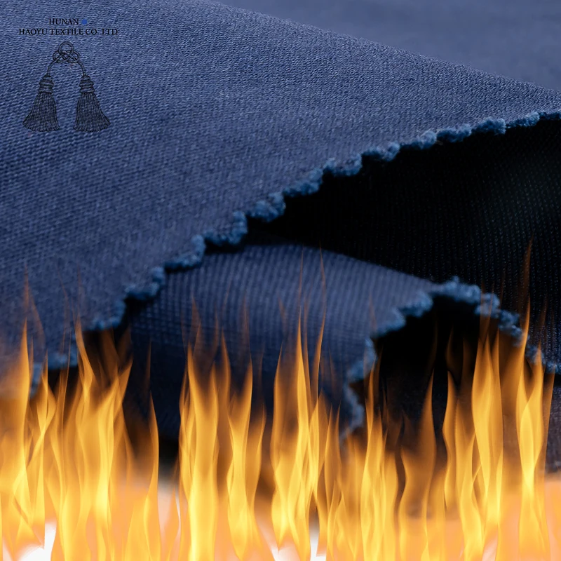 High quality woven fireproof fabric flame retardant cotton fabric of workwear