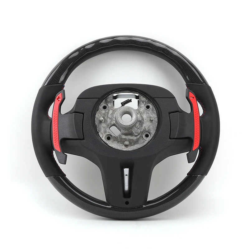 With M Performance Paddle Shifters Custom Carbon Fiber Car Steering Wheel for BMW 5 7 Series G30 G31 G38 G11 G12 X7 G07