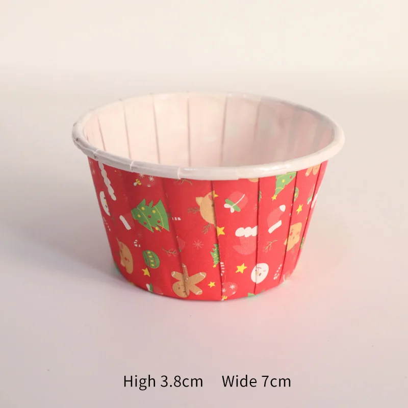 Christmas Decor 2020 Novelty Accessory Paper Cup Liner Muffin Cases Baby Shower Gift Reusable Homemade Mini Pastry Muffin Cups