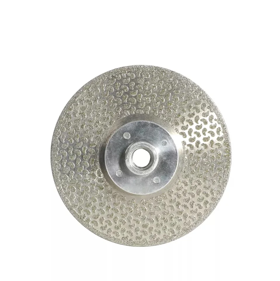 Star Dotted Electroplate Diamond Cutting Disc Grinding Wheel for Marble Angle