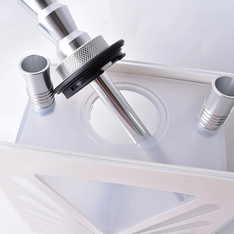 New Arabic Bottle Bar with Light Quiet Bar Hookah Finished Double Acrylic Triangle Pot Hookah Full Set