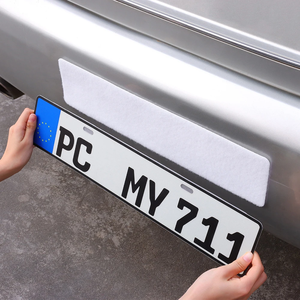 Germany Custom Frameless Number Plate Holder Water Proof Hook and Loop Tape for Vehicles