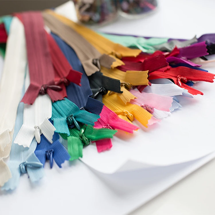 Excellent Quality Garments Accessories Invisible Zipper #5 Nylon All Kinds Color