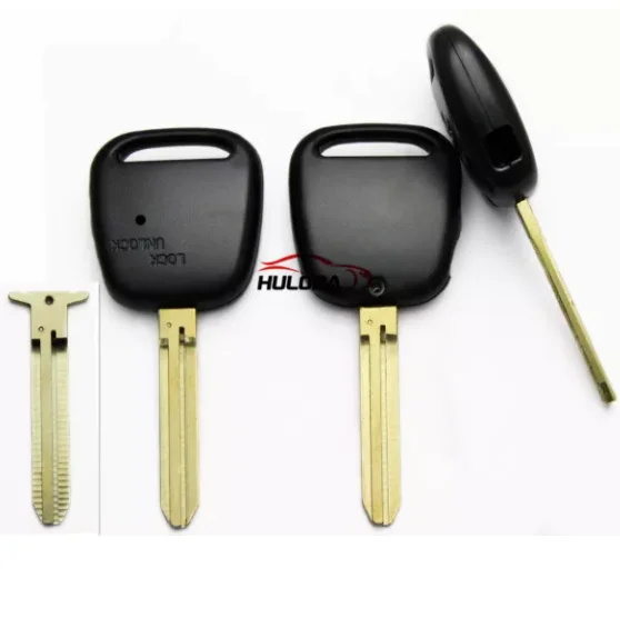 For Toyota 1 button remote key blank with TOY43 blade , Button on the side