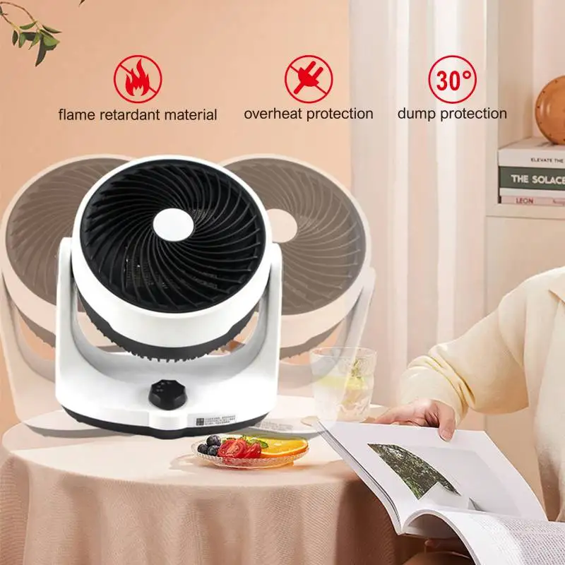 1500W portable PTC small room electric ceramic heater fan heater plug in electric mini fan space heater