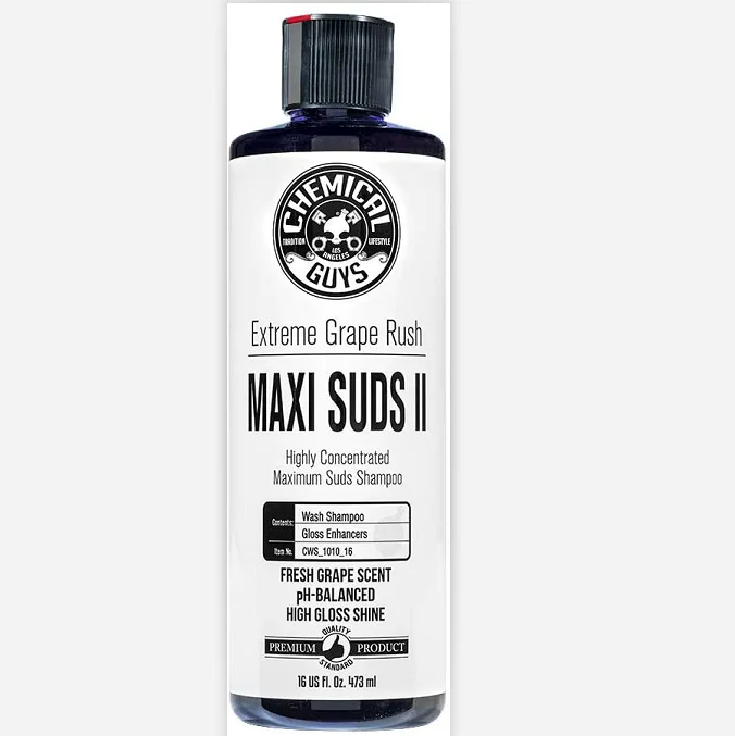 chemicalguys Suds Foaming Car Wash Soap (Works with Foam Cannons, Foam Guns or Bucket Washes), 16 oz., Grape Scent