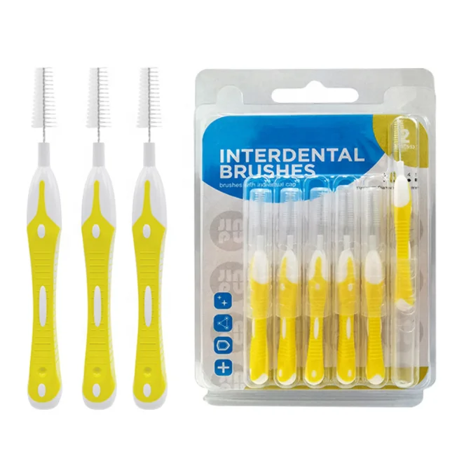 Эко-дружественных Ортодонтические дентальные для ухода за межзубным пространством зубов с крышкой