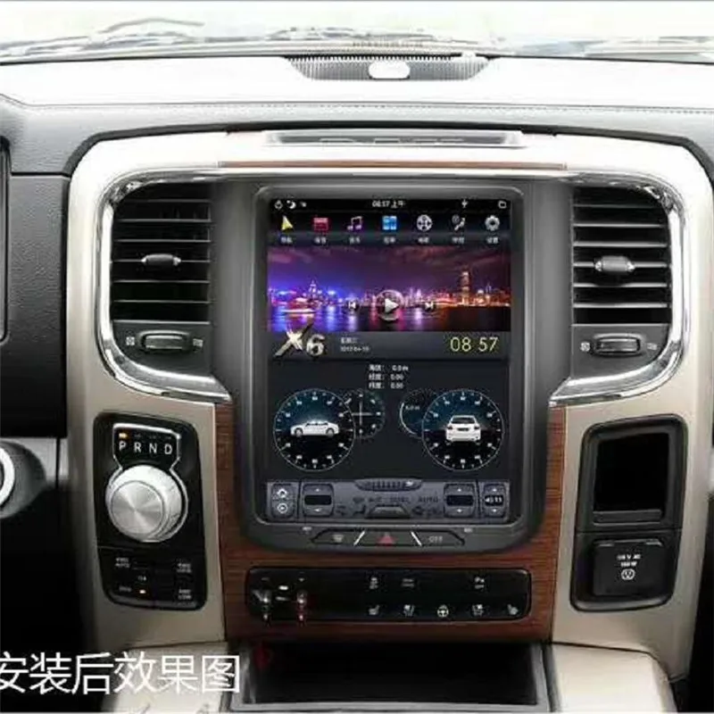 10.4 inch android 9.0 PX6 car dvd player gps navigation for Dodge ram tesla screen stereo auto headunits 4G RAM 64G ROM