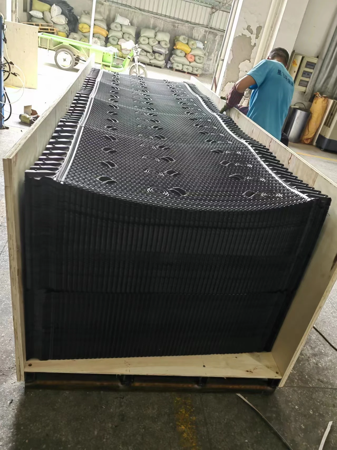 Cheap 4Ft 5Ft Width Spare PVC OF21 Fill Sheet With Drift Eliminators Eliminator Pack