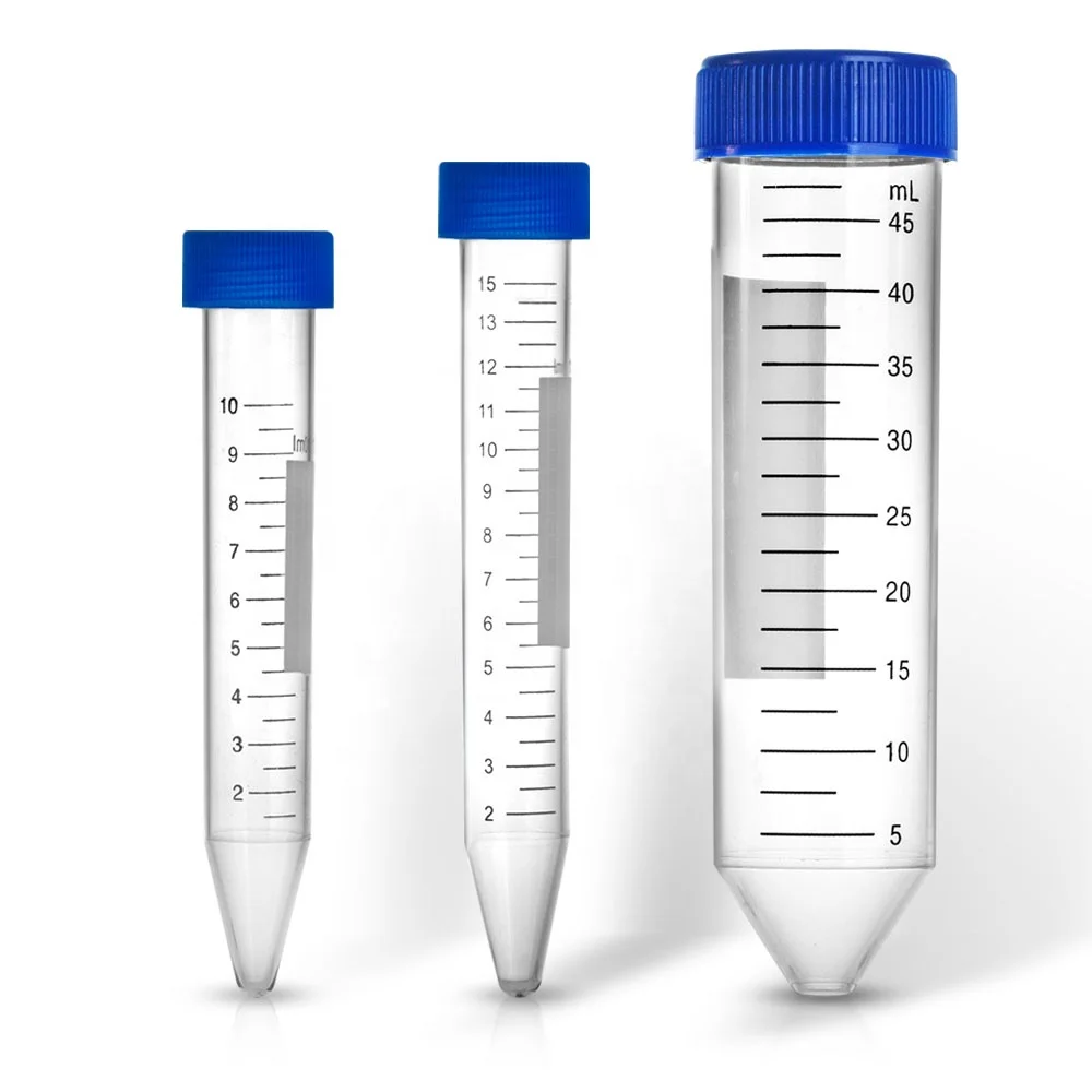 PP centrifuge tube large capacity centrifuge tube 0.1ml to 100ml round bottom Self-standing Cone bottom tube