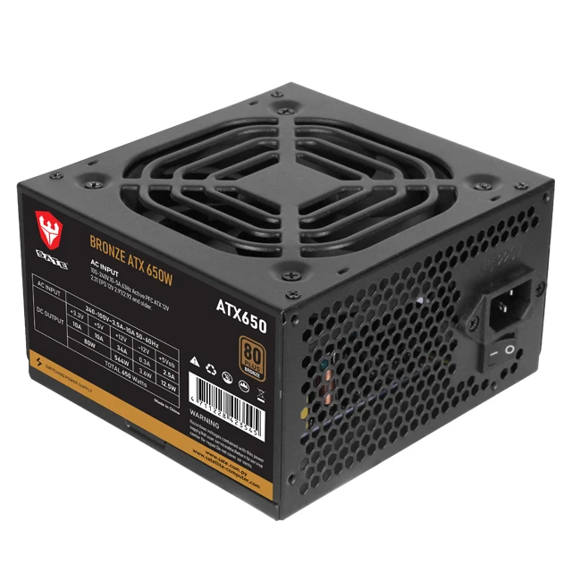 SATE-  NEW 80 plug Bronze Certified,desk case Power supply PC gaming ATX power supply with 24 pin   ATX650