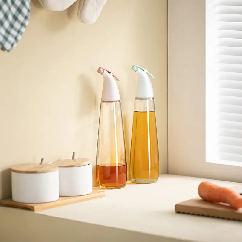 Wholesale Kitchen Glass Spray Bottle Transparent oil pot BPA free Olive Oil Sprayer Bottle